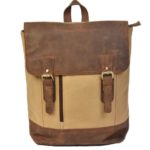 2841CV rugtas Dermata canvas leder sand/brown