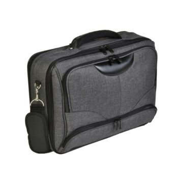 3459CV GR laptoptas canvas grijs Dermata Lederwaren