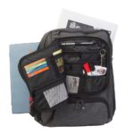 3489CR gr laptoprugtas grijs canvas van Dermata lederwaren
